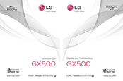 LG GX500 Guide De L'utilisateur