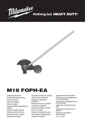 Milwaukee M18 FOPH-EA Notice Originale