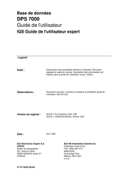 Bull DPS 7000 Guide De L'utilisateur