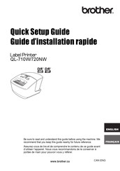 Brother QL-720NW Guide D'installation Rapide