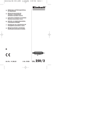 EINHELL 41.385.20 Instructions D'utilisation Et D'entretien