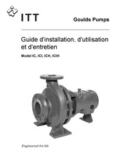 ITT Goulds Pumps ICI Guide D'installation, D'utilisation Et D'entretien