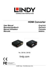 Lindy 38165 Manuel Utilisateur