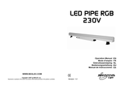 JB Systems Light Led pipe rgb 230V Mode D'emploi