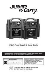 Jump-N-Carry JNC4000 Mode D'emploi