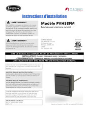 Kingsman Fireplaces Marquis PVH58FM Instructions D'installation