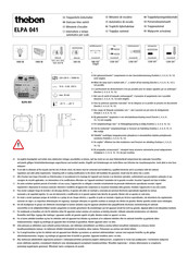 Theben ELPA 041 Mode D'emploi