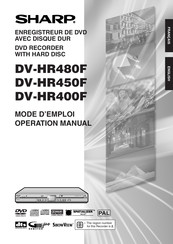 Sharp DV-HR480F Mode D'emploi