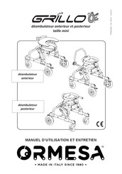 Ormesa Grillo Manuel D'utilisation Et Entretien