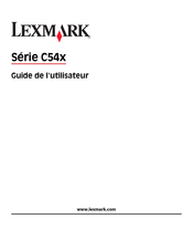 Lexmark C54 Série Guide De L'utilisateur