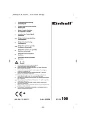 Einhell BT-IW 100 Mode D'emploi D'origine