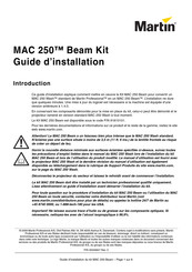 Martin MAC 250 Beam Guide D'installation