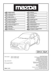 Mazda DD2F-V3-890 Instructions De Montage