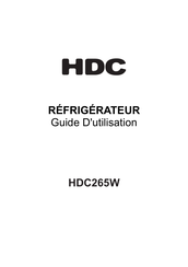 HDC HDC265W Guide D'utilisation