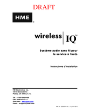 HM Electronics HME wireless IQ Instructions D'installation