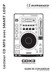 audiophony CDX3 Guide De L'utilisateur