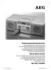 AEG MC 4407 CD/MP3 Mode D'emploi & Garantie
