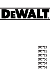 DeWalt DC756 Mode D'emploi