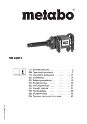 Metabo SR 4900 L Instructions D'utilisation