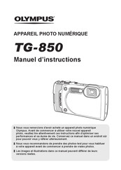 Olympus TG-850 Manuel D'instructions
