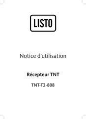 Listo TNT-T2-808 Notice D'utilisation