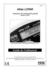 Peak Atlas LCR40 Guide De L'utilisateur