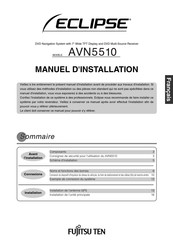 Fujitsu Ten Eclipse AVN5510 Manuel D'installation