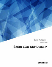 Christie SUHD983-P Guide D'utilisation