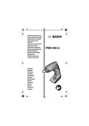 Bosch PSR 300 LI Instructions D'emploi