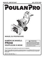 Poulan Pro PR240 Manuel Du Propriétaire
