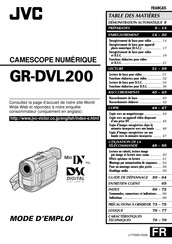 JVC GR-DVL200 Mode D'emploi