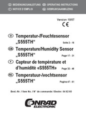 Conrad Electronic 64 62 60 Notice D'emploi