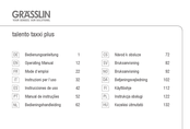 Grasslin talento taxxi plus Mode D'emploi