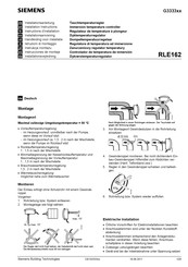 Siemens RLE162 Instructions D'installation