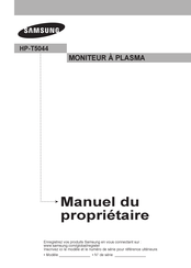 Samsung HP-T5044 Manuel Du Propriétaire