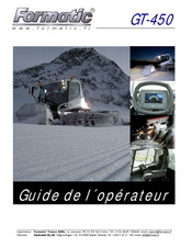 FORMATIC GT-450 Guide De L'opérateur