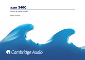 Cambridge Audio azur 340C Mode D'emploi