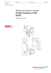 Endress+Hauser Proline Promass A 500 HART Manuel De Mise En Service