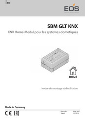 EOS SBM GLT KNX Notice De Montage Et D'utilisation