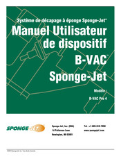 Sponge-Jet B-VAC Pro 4 RBF-22 Manuel Utilisateur