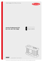 Fronius Acctiva Professional 35 A Instructions De Service