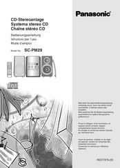 Panasonic SA-PM29 Mode D'emploi