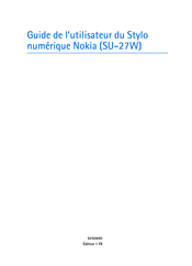 Nokia SU-27W Guide De L'utilisateur