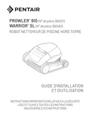 Pentair PROWLER 910 Guide D'installation Et D'utilisation