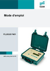Flexim FLUXUS F401 Mode D'emploi