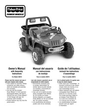 Fisher-Price Power Wheels X0073 Guide De L'utilisateur