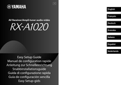Yamaha RX-A1020 Manuel De Configuration Rapide