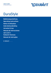 DURAVIT DuraStyle 2804312093 Notice D'utilisation