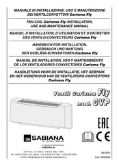 Sabiana Carisma Fly CVP 2 Manuel D'installation, D'utilisation Et D'entretien