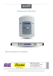 Sigma Mod Notice D'utilisation Et D'installation